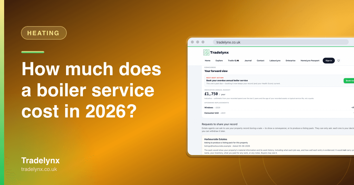 Heating — How much does a boiler service cost in 2026?