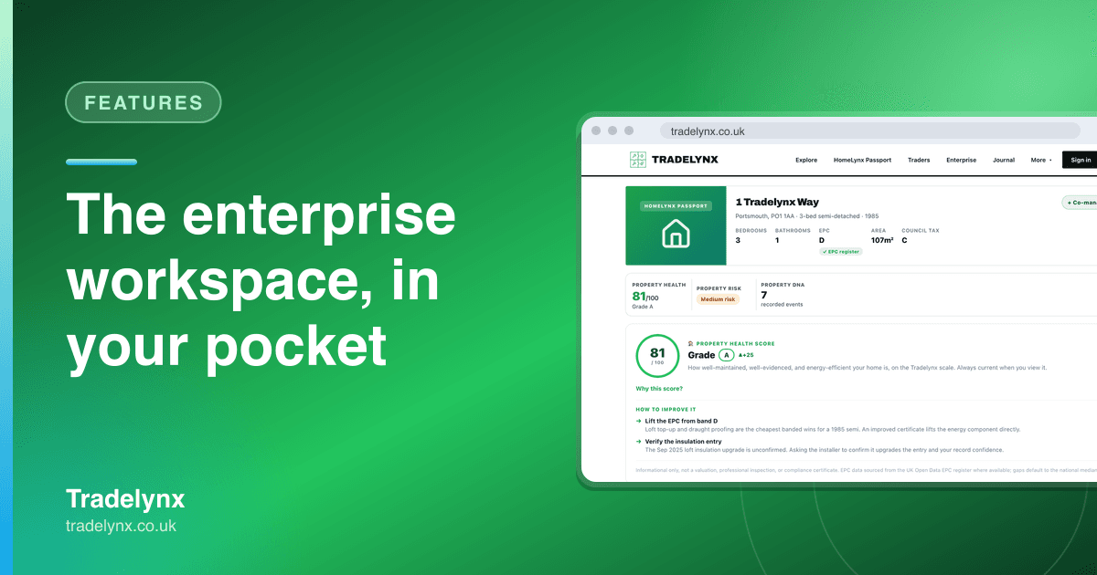 Features · The enterprise workspace, in your pocket
