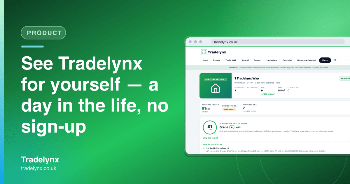 Product — See Tradelynx for yourself — a day in the life, no sign-up